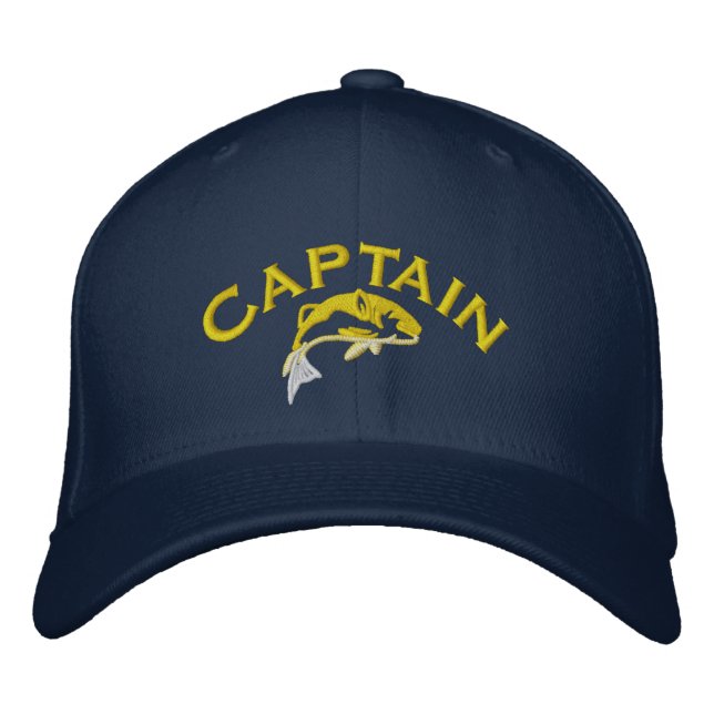 Gorra Bordada Capitán del barco pesquero (Anverso)