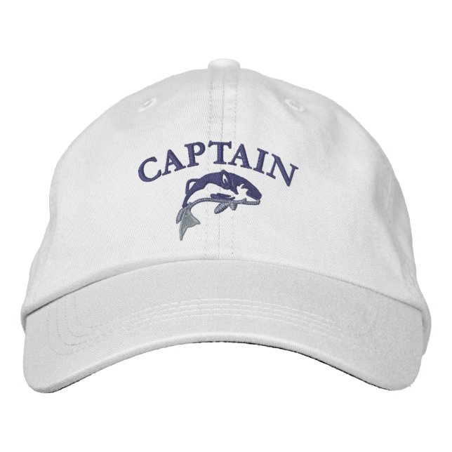 Gorra Bordada Capitán del barco pesquero (Anverso)