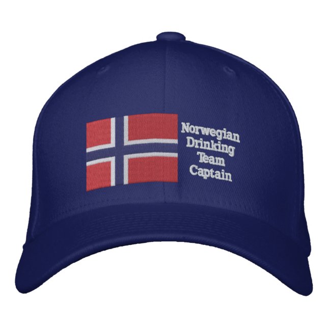 Gorra Bordada Capitán del equipo de bebidas noruego (Anverso)