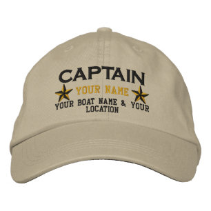 Gorra Bordada Capitán Estrellas de Ball Cap Embroidery personali