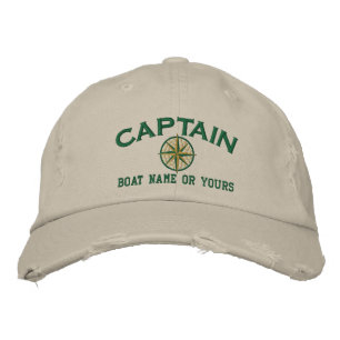 Gorra Bordada Capitán Nautical STAR Personalízalo! Bordada