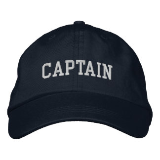 Gorra Bordada Capitán Náutico Azul