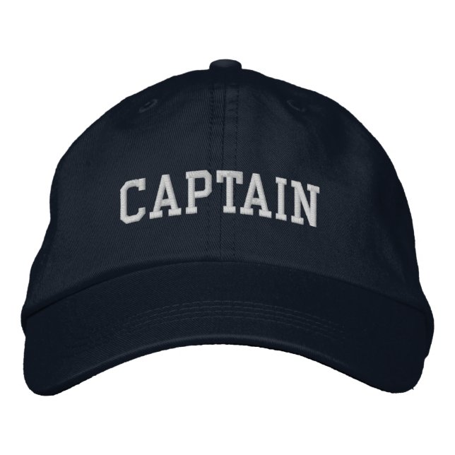 Gorra Bordada Capitán Náutico Azul (Anverso)