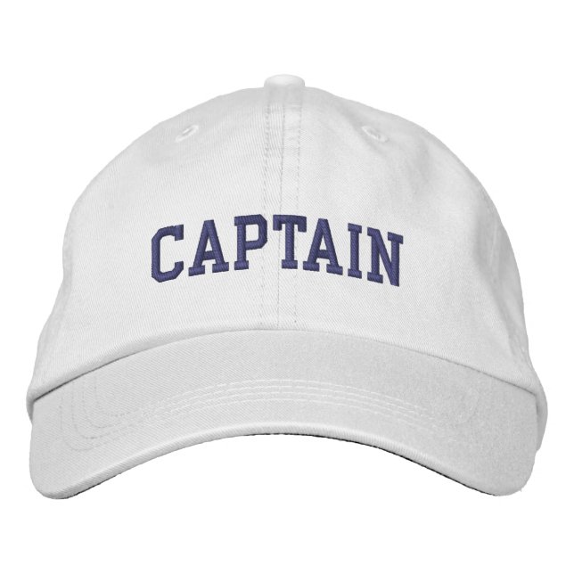 Gorra Bordada Capitán náutico Cabo Blanco (Anverso)