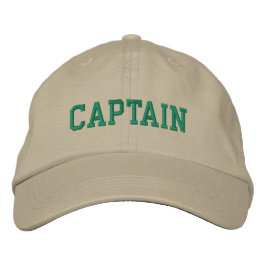 Gorra Bordada Capitán náutico Khaki Cap