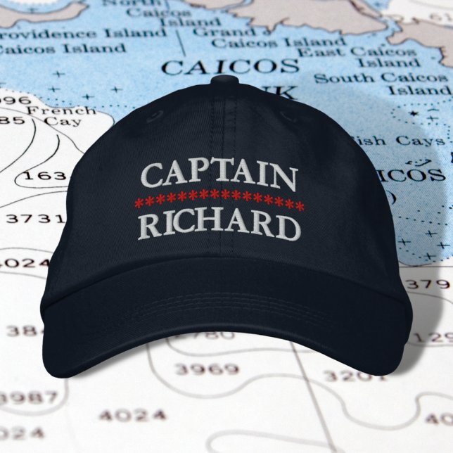 Gorra Bordada Capitán Náutico Su Nombre Personalizado Embroidado (Subido por el creador)