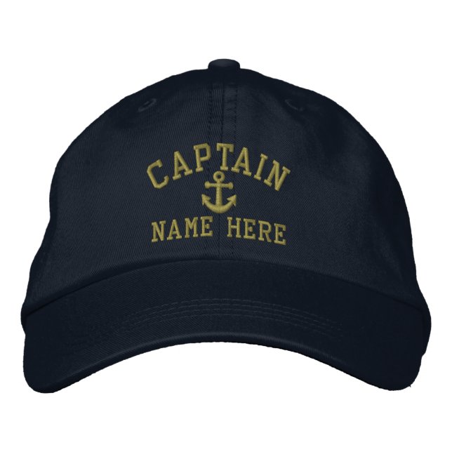 Gorra Bordada Capitán - personalizable (Anverso)