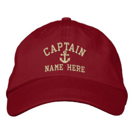 Gorra Bordada Capitán - personalizable