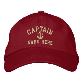 Gorra Bordada Capitán - personalizable
