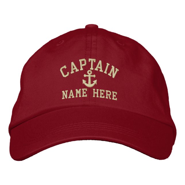 Gorra Bordada Capitán - personalizable (Anverso)