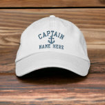 Gorra Bordada Capitán - personalizable<br><div class="desc">Captura de personalizable de capitán bordada...  ideal para marineros.. personalice este capitán y su gorra de ancla con su propio texto personalizado GRATIS...  de Ricaso</div>