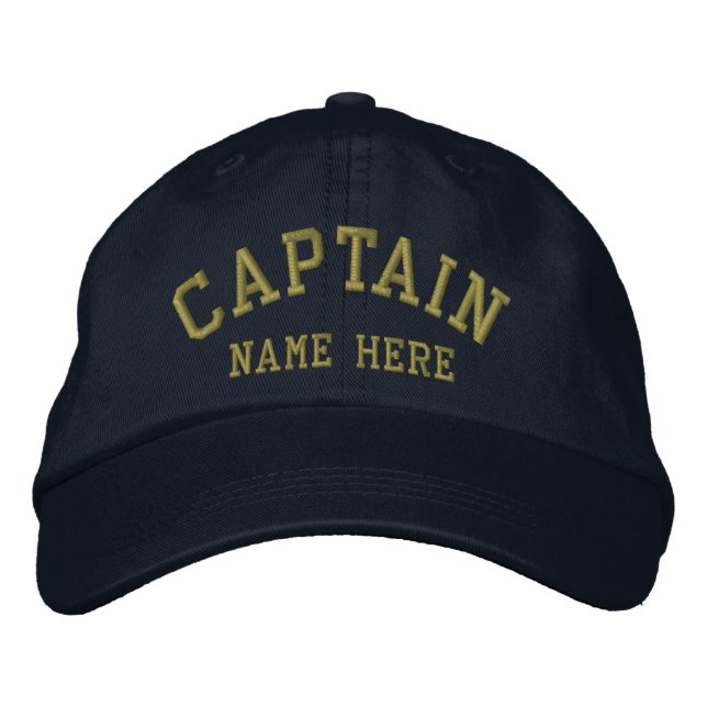 Gorra Bordada Capitán - personalizable (Anverso)