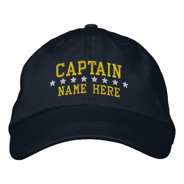 Gorra Bordada Capitán - personalizable (Anverso)