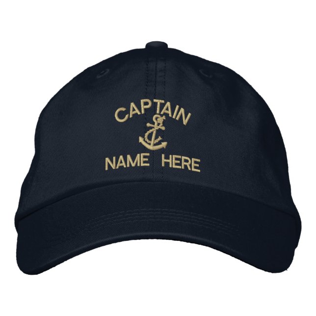 Gorra Bordada Capitán - personalizable (Anverso)