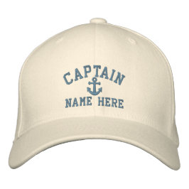 Gorra Bordada Capitán - personalizable (texto lateral)