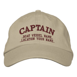 Gorra Bordada CAPITÁN personalizable tu barco tu nombre