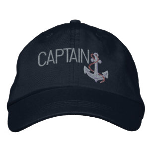 Gorra Bordada Capitán Y Ancla