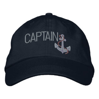 Gorra Bordada Capitán Y Ancla
