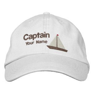 Gorra Bordada Capitán Yate Personalizado