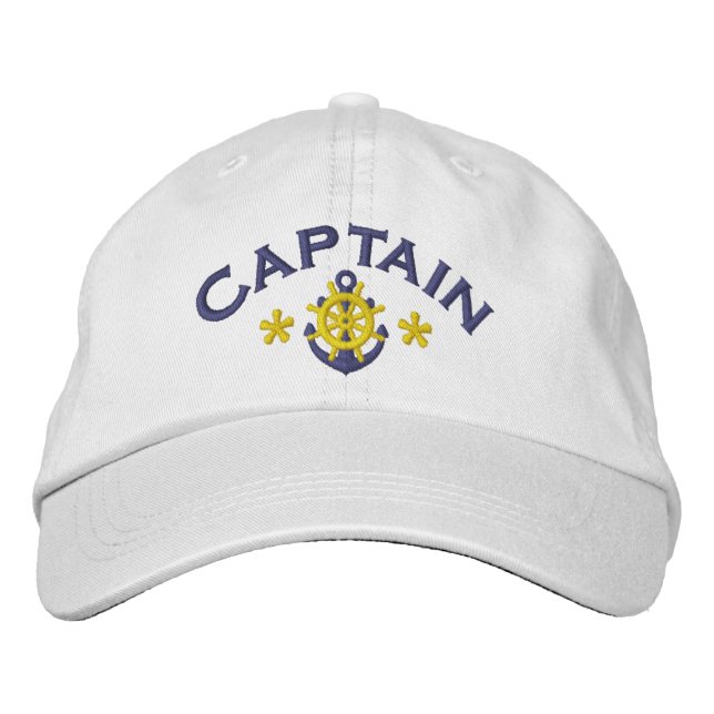 Gorra Bordada Capitanes de vela náutica (Anverso)