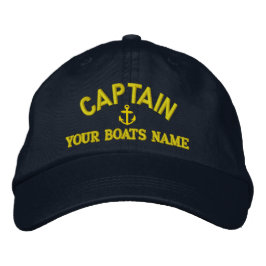 Gorra Bordada capitanes de vela personalizados