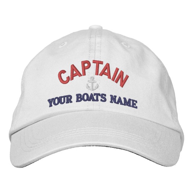 Gorra Bordada capitanes de vela personalizados (Anverso)