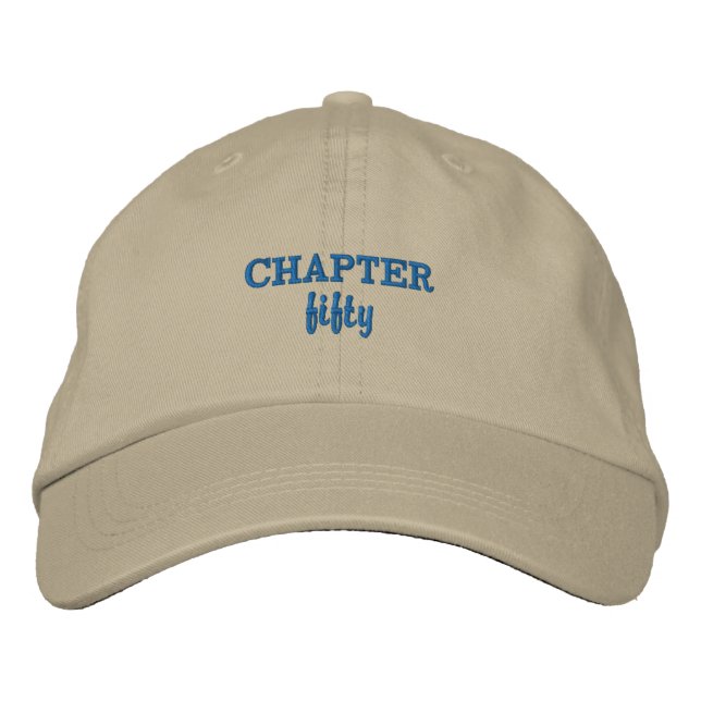 Gorra Bordada CAPÍTULO cincuenta en Khaki (Anverso)