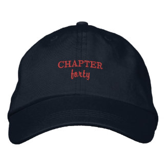 Gorra Bordada CAPÍTULO cuarenta en Navy
