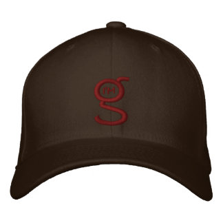 Gorra Bordada Cápsula de ajuste flexible marrón con logotipo bor