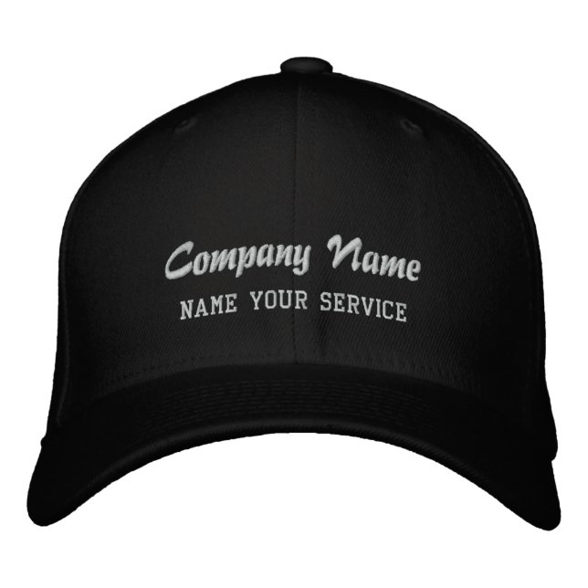 Gorra Bordada Cápsula de lana flexible básica de empresa persona (Anverso)