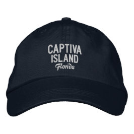 Gorra Bordada Captiva Island Florida: Sombrero de Béisbol Embrog