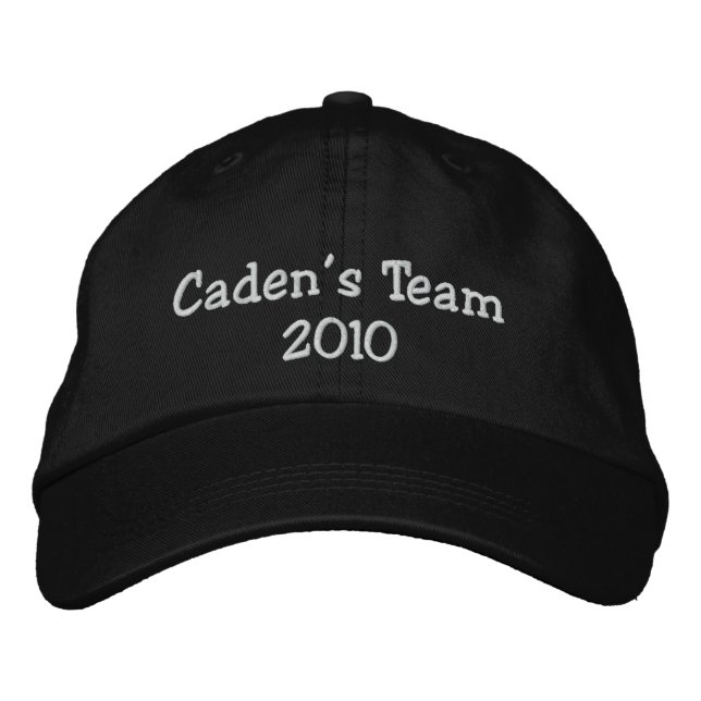 Gorra Bordada Captura bordada del equipo 2010 de Caden (Anverso)