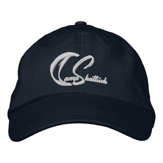 Gorra Bordada Captura de campamento - Tapón de bolas ajustable (Anverso)