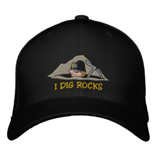 Gorra Bordada Capucha borrosa de Rockín "I cavar rocas"