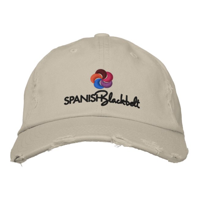 Gorra Bordada Capucha negra española (Anverso)