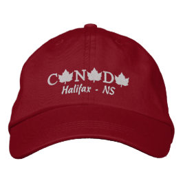 Gorra Bordada Capucha roja bordada de Canadá - Halifax - NS