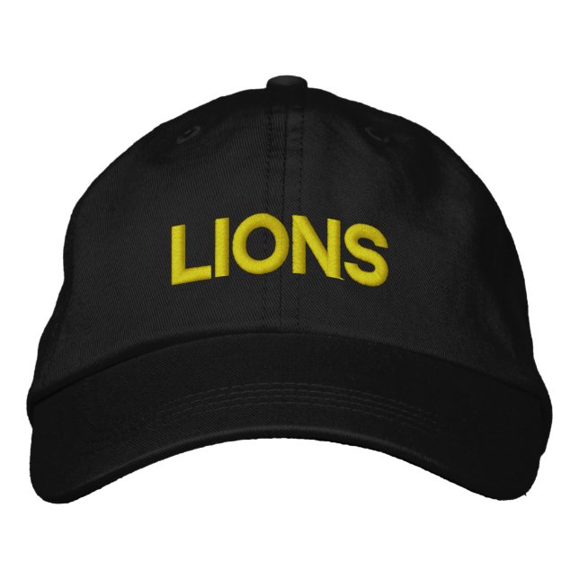 Gorra Bordada Capuchón ajustable de los leones (Anverso)