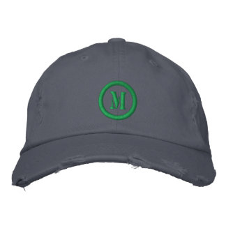 Gorra Bordada Capuchón De Carácter Chino Con Plantilla De Monogr