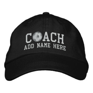 Gorra Bordada Capuchón de entrenador de fútbol personalizado