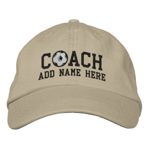 Gorra Bordada Capuchón de entrenador de fútbol personalizado