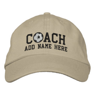 Gorra Bordada Capuchón de entrenador de fútbol personalizado