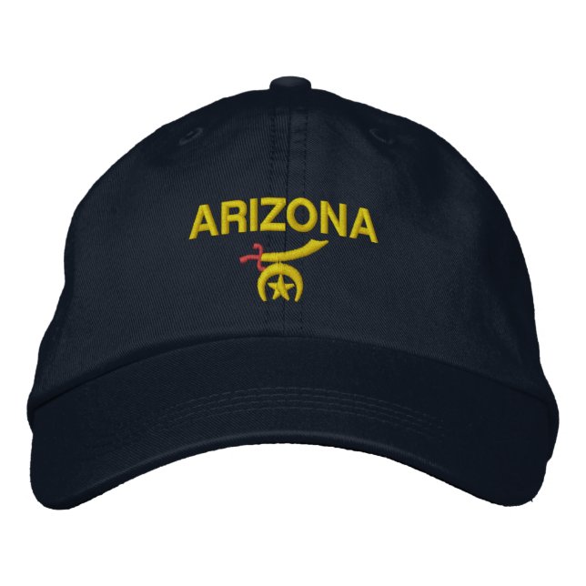 Gorra Bordada Capuchón de la shinchera del estado de Arizona (Anverso)