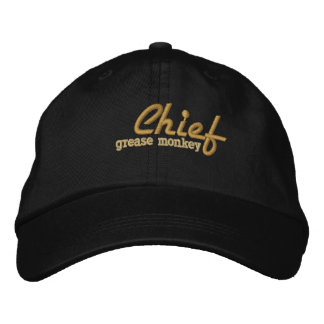 Gorra Bordada Capuchón de mono de grasa en bruto