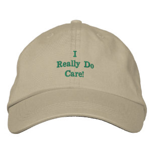 Gorra Bordada Caqui/ Verde 'Realmente me importa'