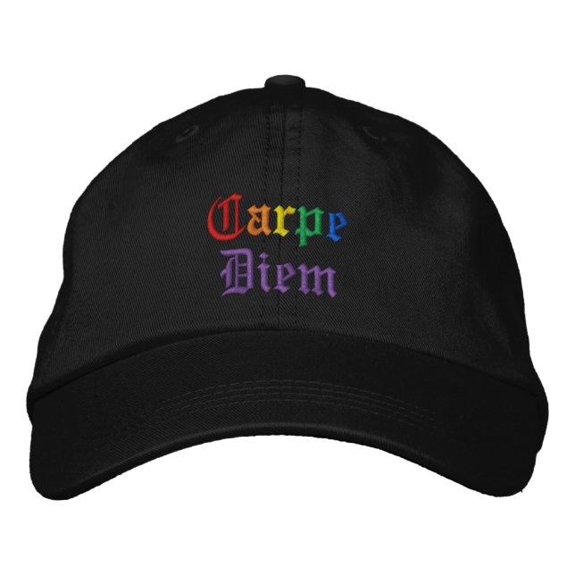 Gorra Bordada Carpe Diem - Orgullo (Anverso)