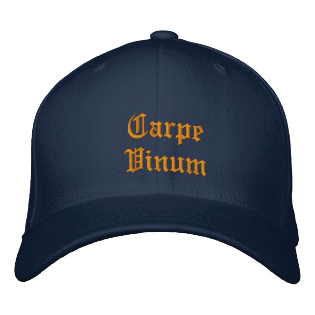 Gorra Bordada Carpe Vinum (Sieze the Wine) (Anverso)