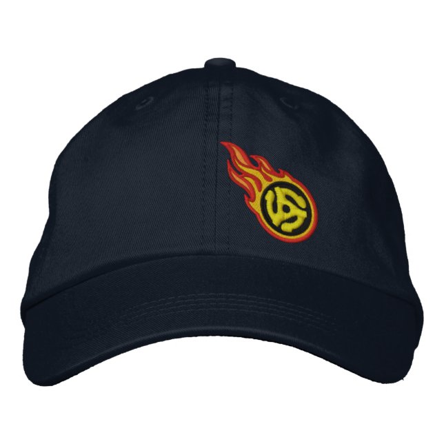 Gorra Bordada Carreras personalizado Inflamación para bala de 45 (Anverso)