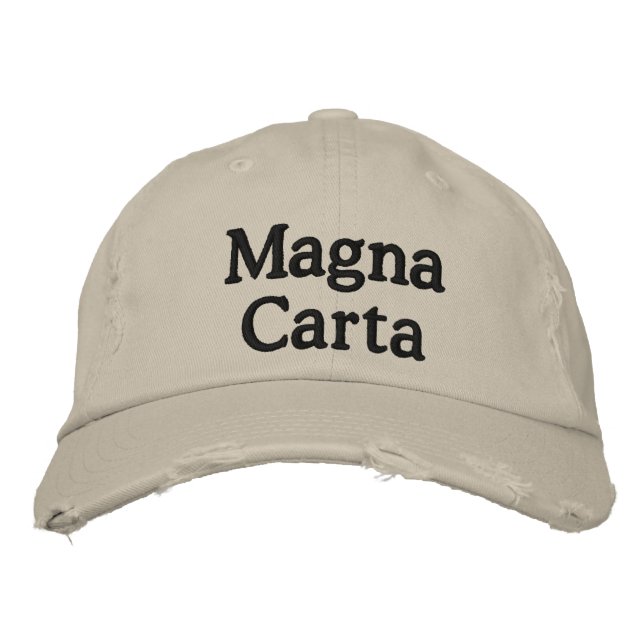 Gorra Bordada Carta Magna (Anverso)