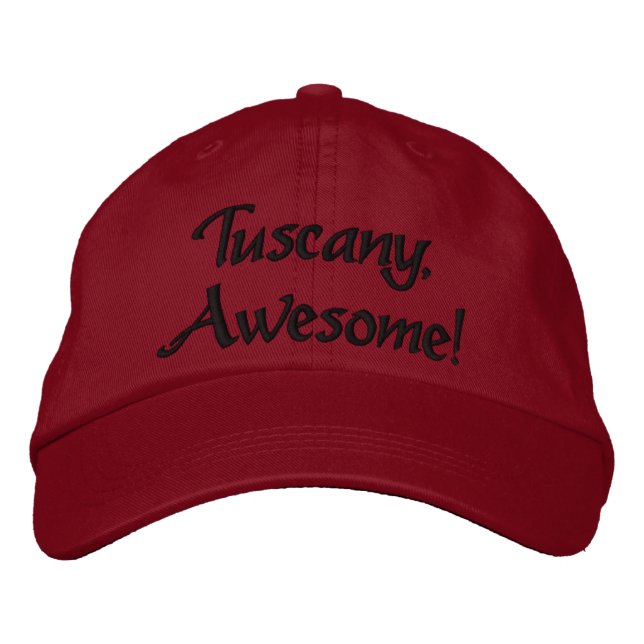 Gorra Bordada Casquillo ajustable de Toscana Italia (Anverso)