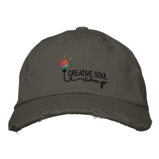 Gorra Bordada Casquillo apenado campo creativo del alma - gris